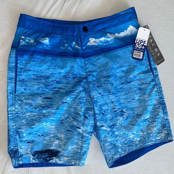 Jachs New York Swim Trunks Ocean Print NWT​ - Picture 2 of 13